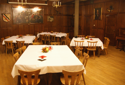 Kneipsaal vor dem Begrüßungsabend